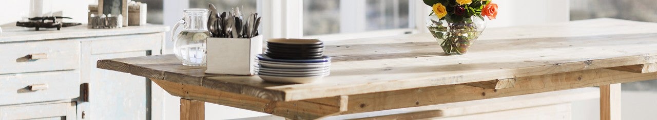 kitchen utensils on a wooden table