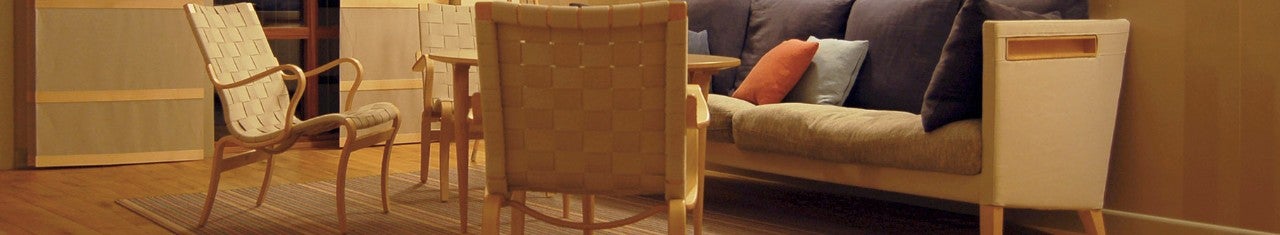 Living room with hardwood floor and wooden table